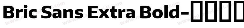 Bric Sans Extra Bold字体转换